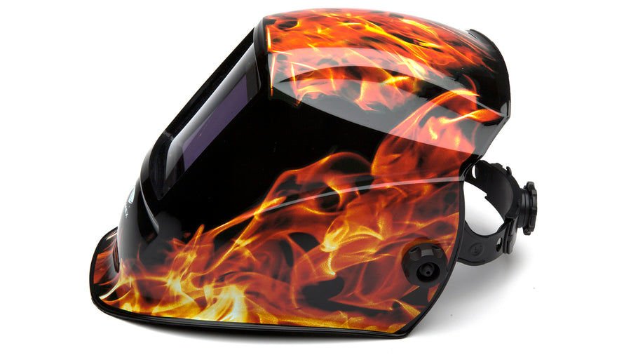 Pyramex Autodarkening welding helmet-manual 98x87mm-flame Kaynak Başlığı EWHAM3030FL Pyramex Autodarkening welding helmet-manual 98x87mm-flame Kaynak Başlığı EWHAM3030FL
